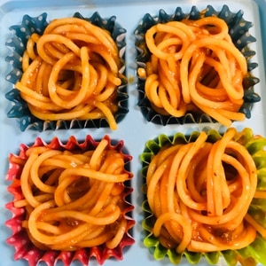 お弁当に 冷凍ok 簡単ナポリタンスパゲティ レシピ 作り方 By エドワード 楽天レシピ